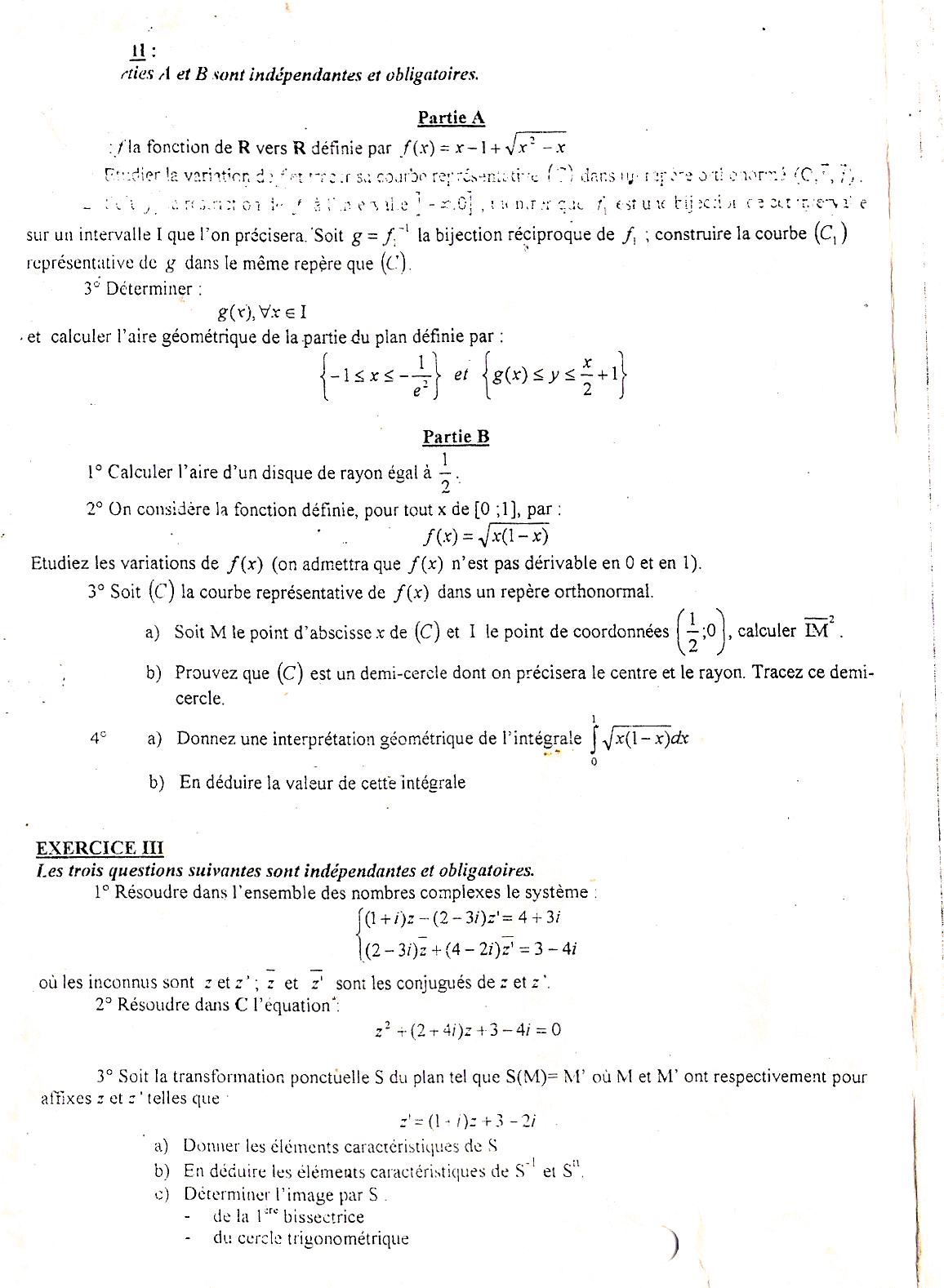 Sujet Polytechnique - SUJET (31)