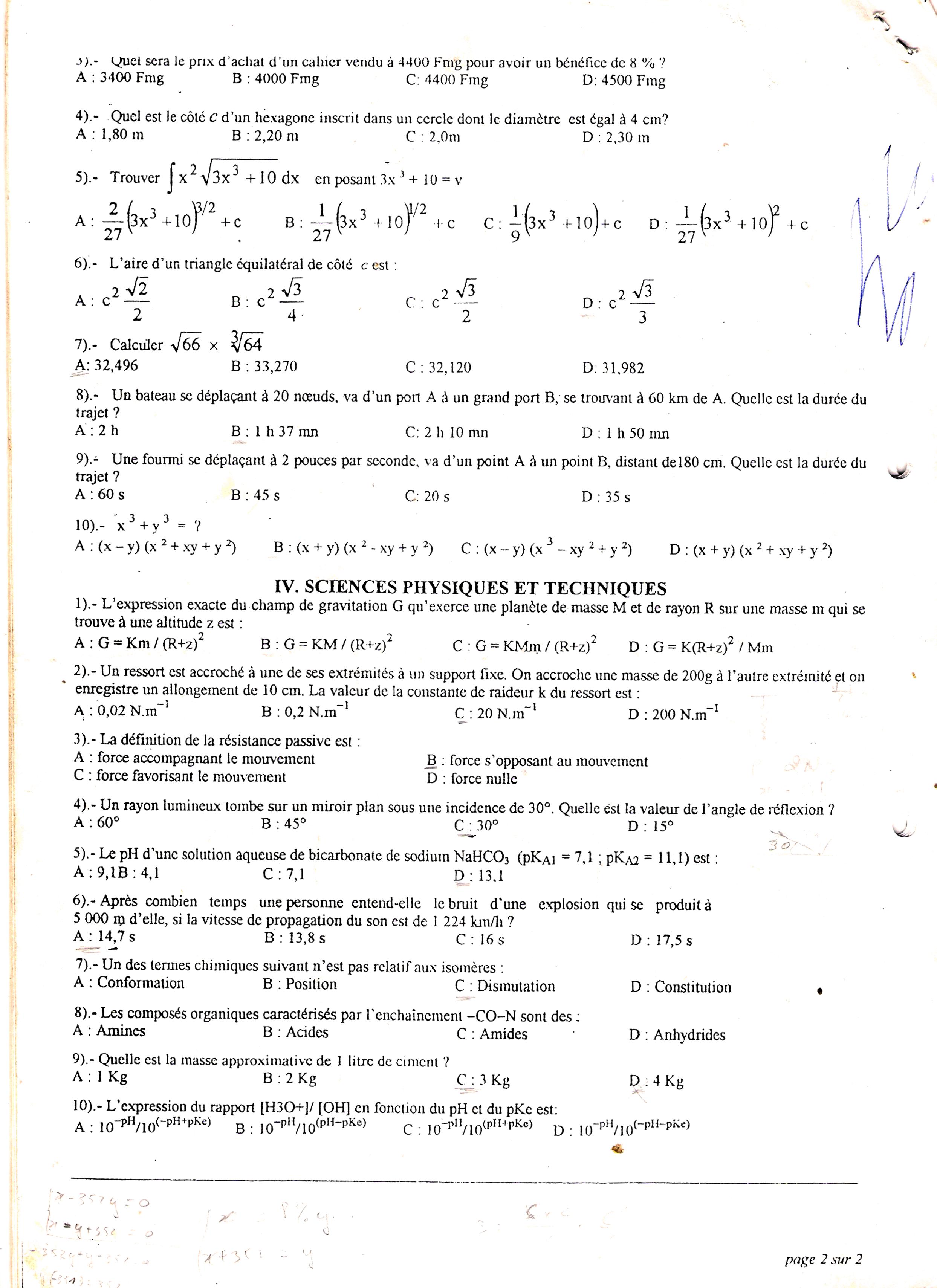 Sujet Polytechnique - SUJET (41)