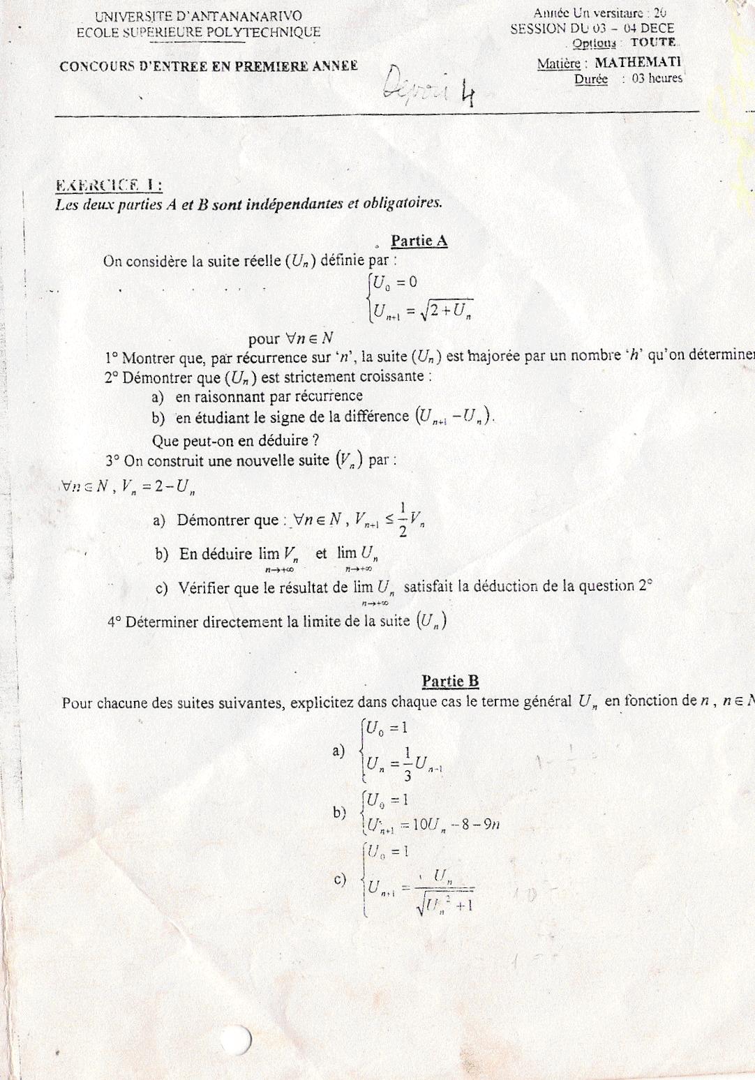 Sujet Polytechnique - SUJET (49)