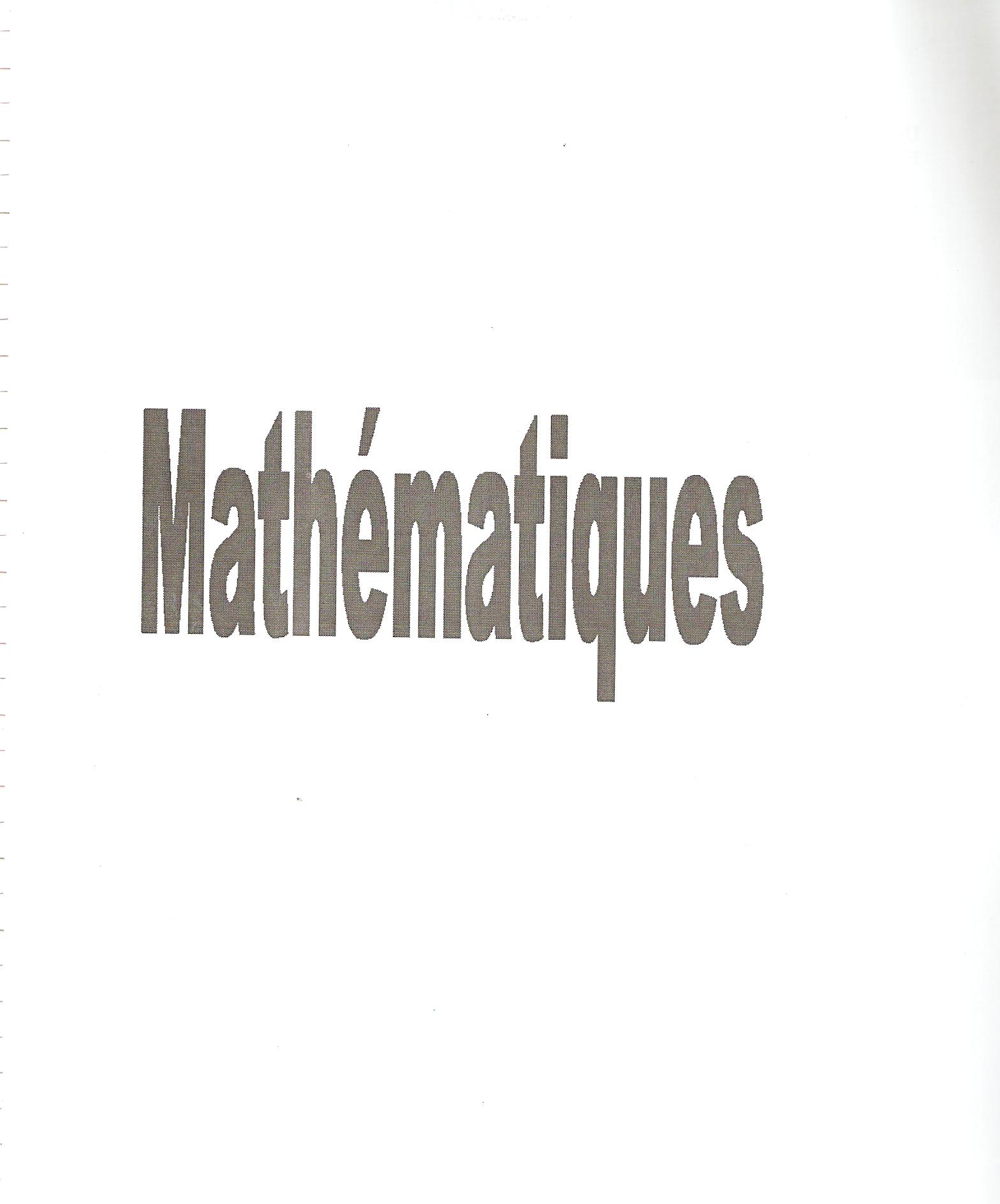 Sujet Polytechnique - Sujets Polytech 005