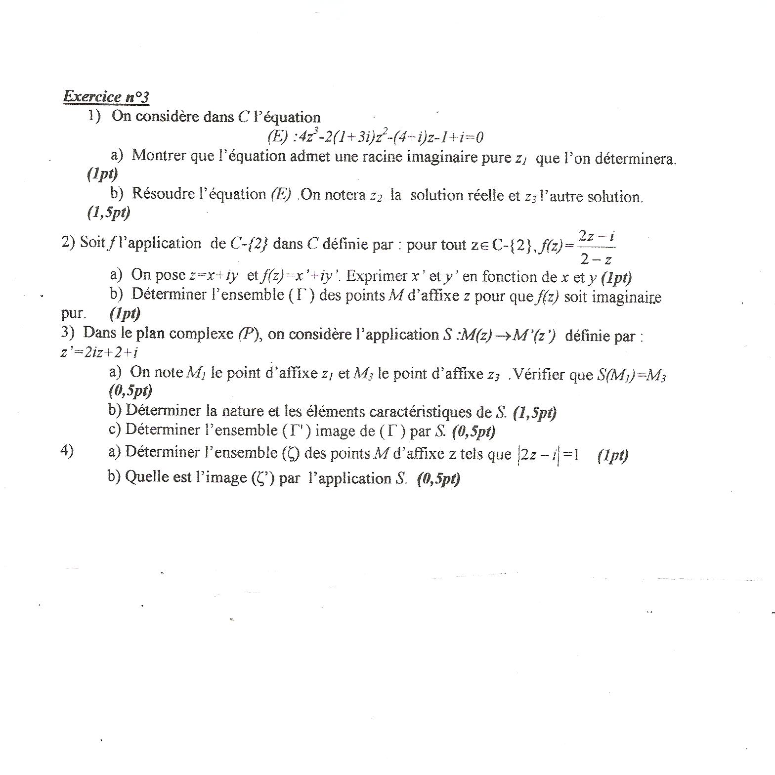 Sujet Polytechnique - Sujets Polytech 006