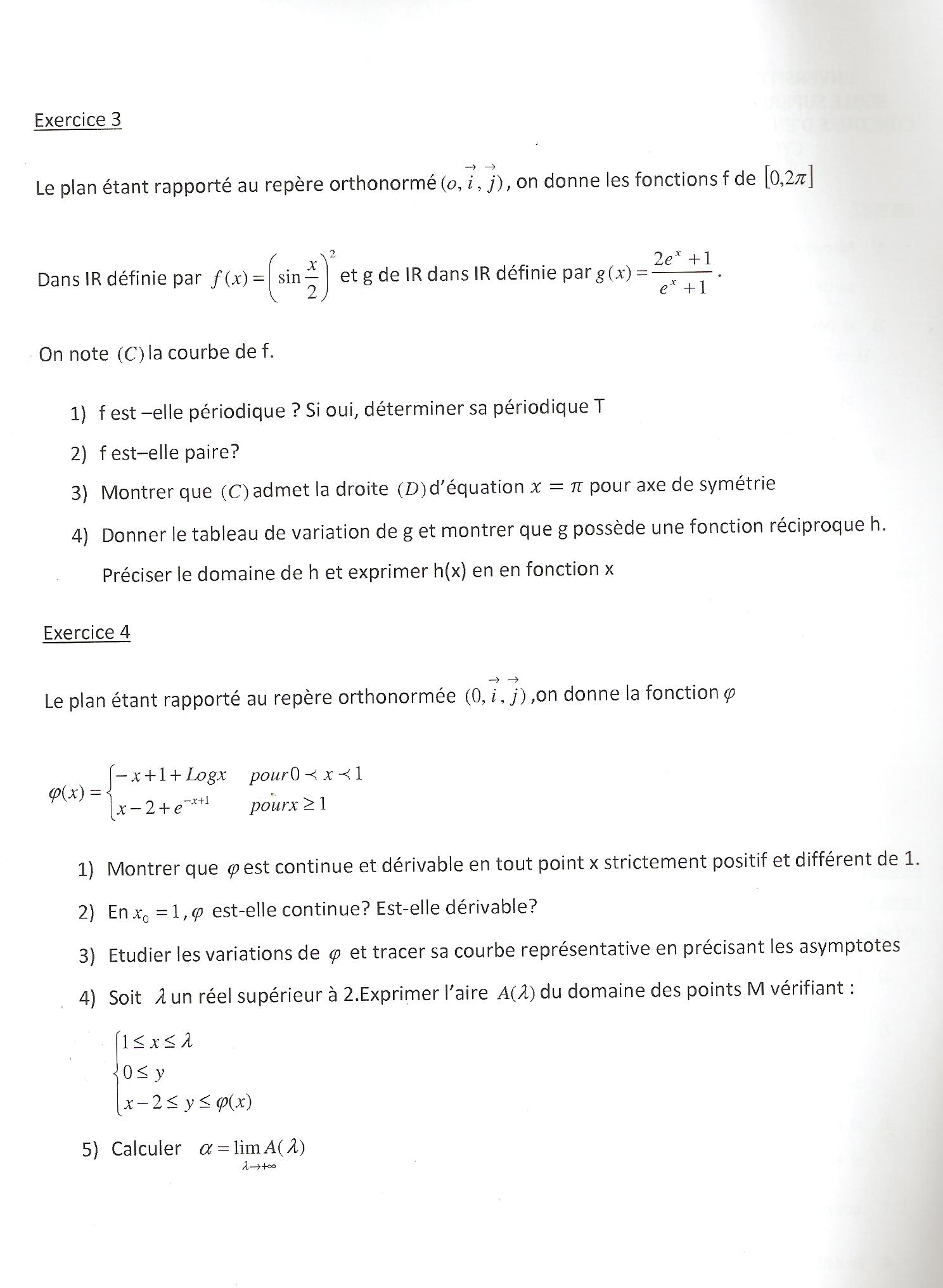 Sujet Polytechnique - Sujets Polytech 008