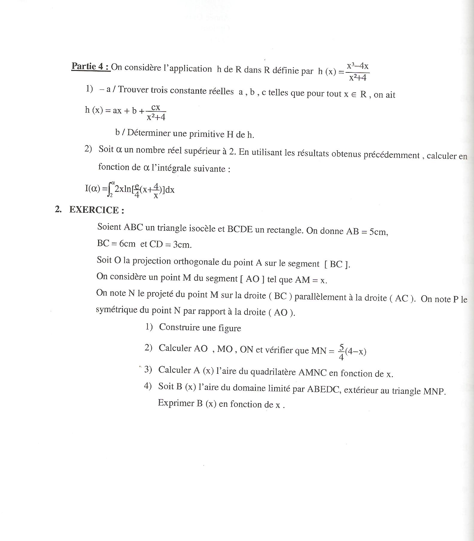 Sujet Polytechnique - Sujets Polytech 023