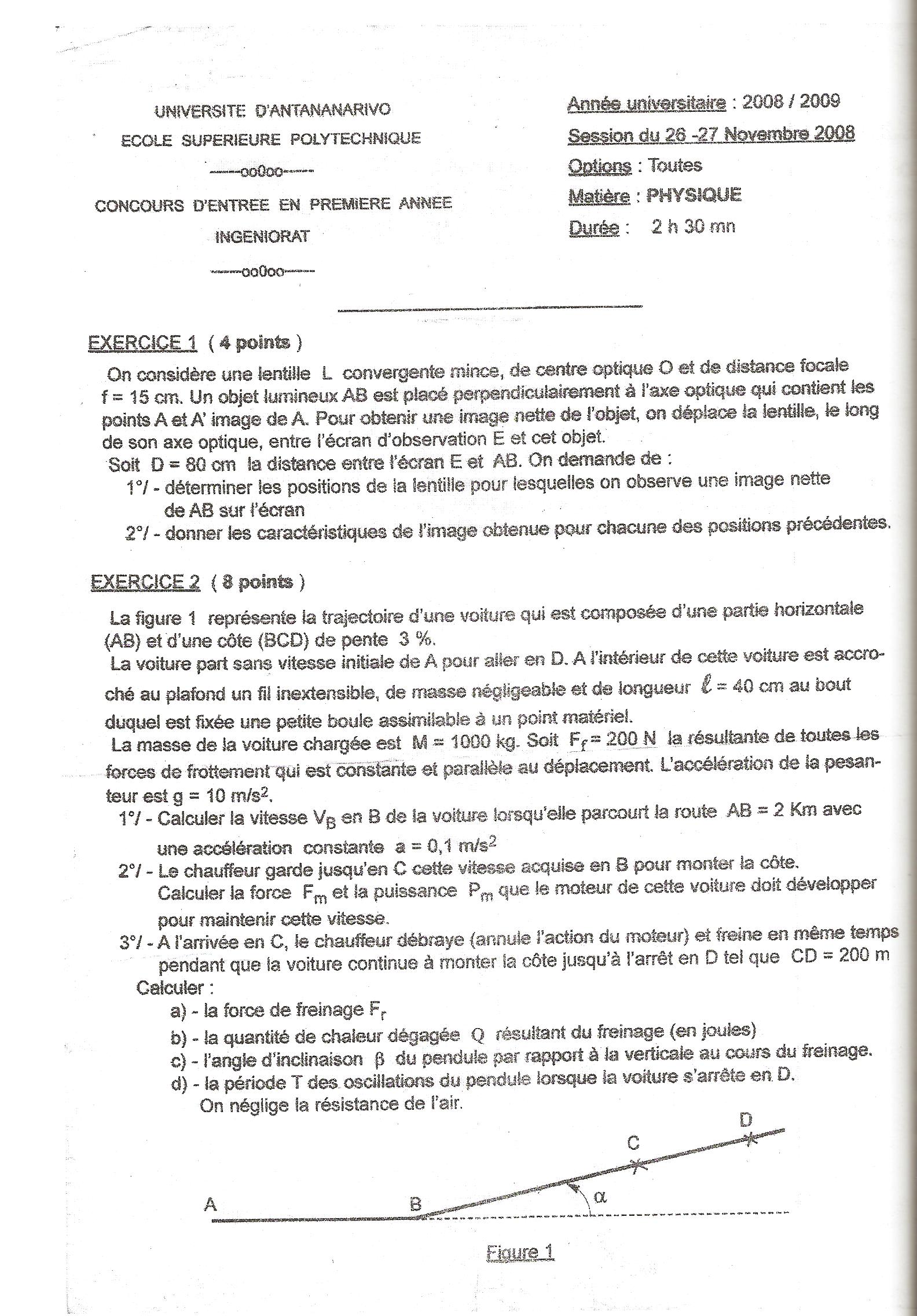 Sujet Polytechnique - Sujets Polytech 035