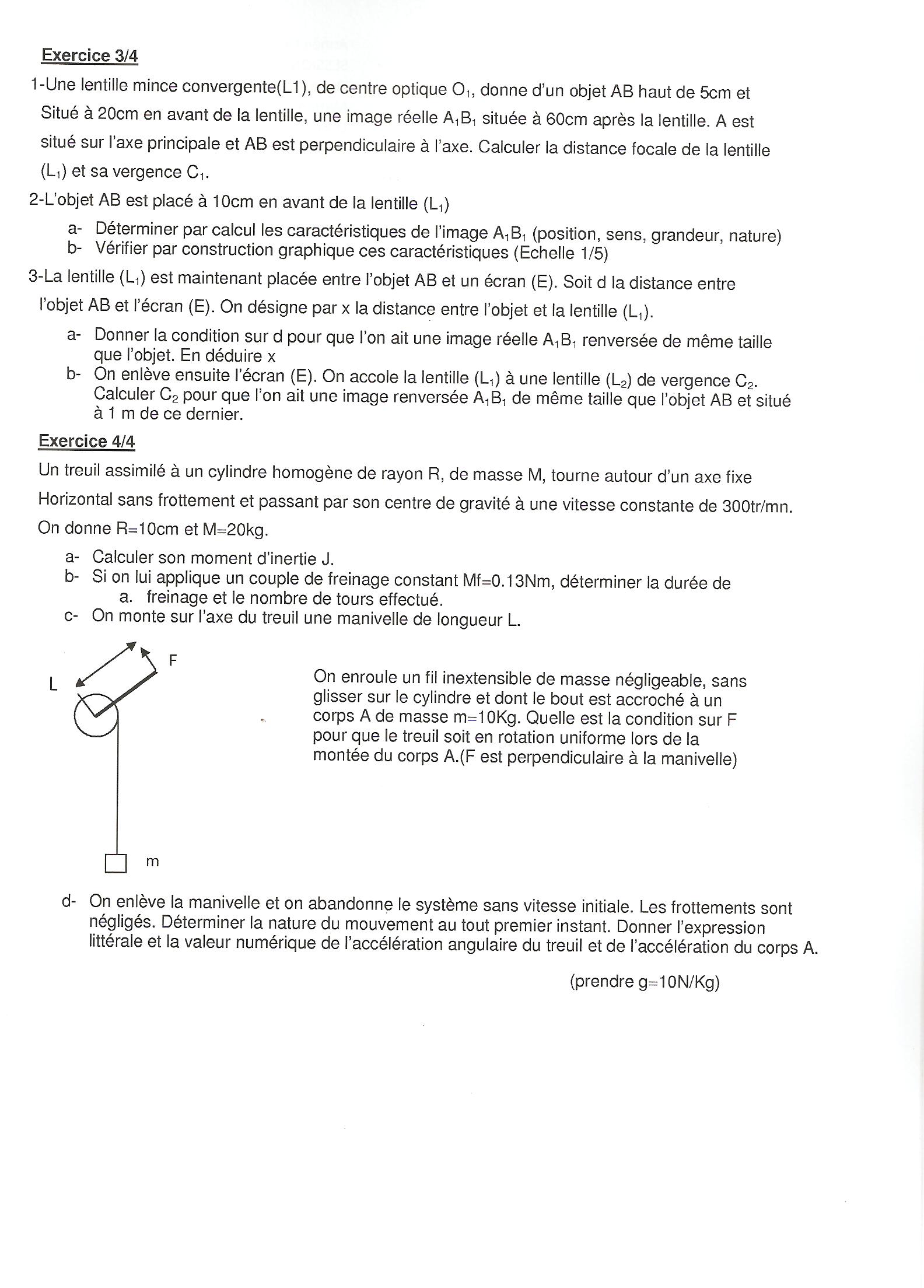 Sujet Polytechnique - Sujets Polytech 040