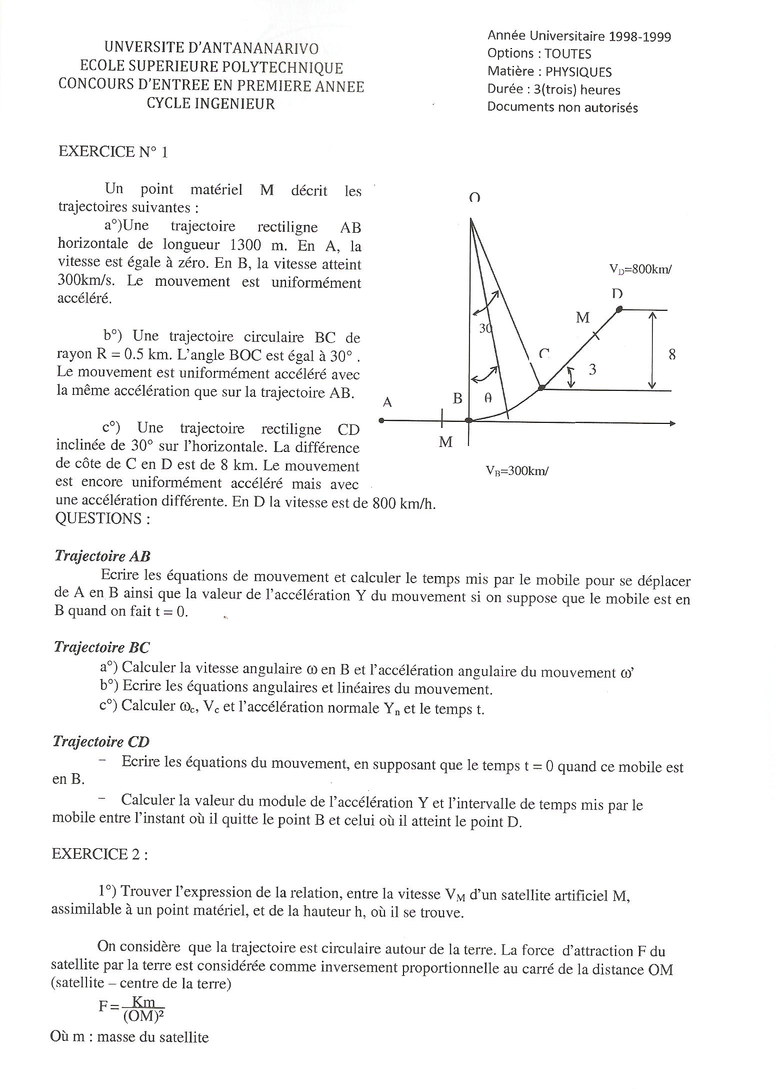 Sujet Polytechnique - Sujets Polytech 052