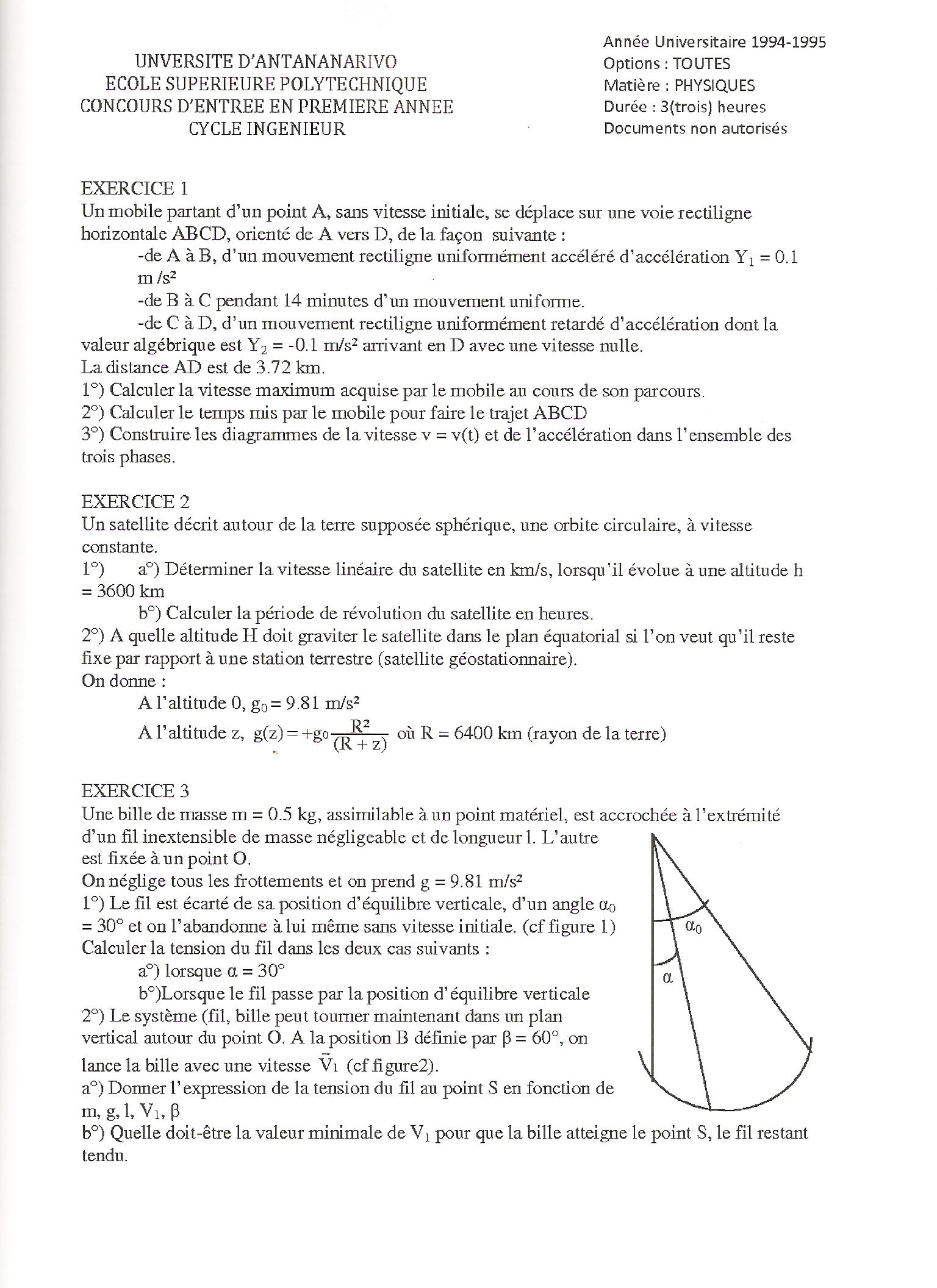 Sujet Polytechnique - Sujets Polytech 060