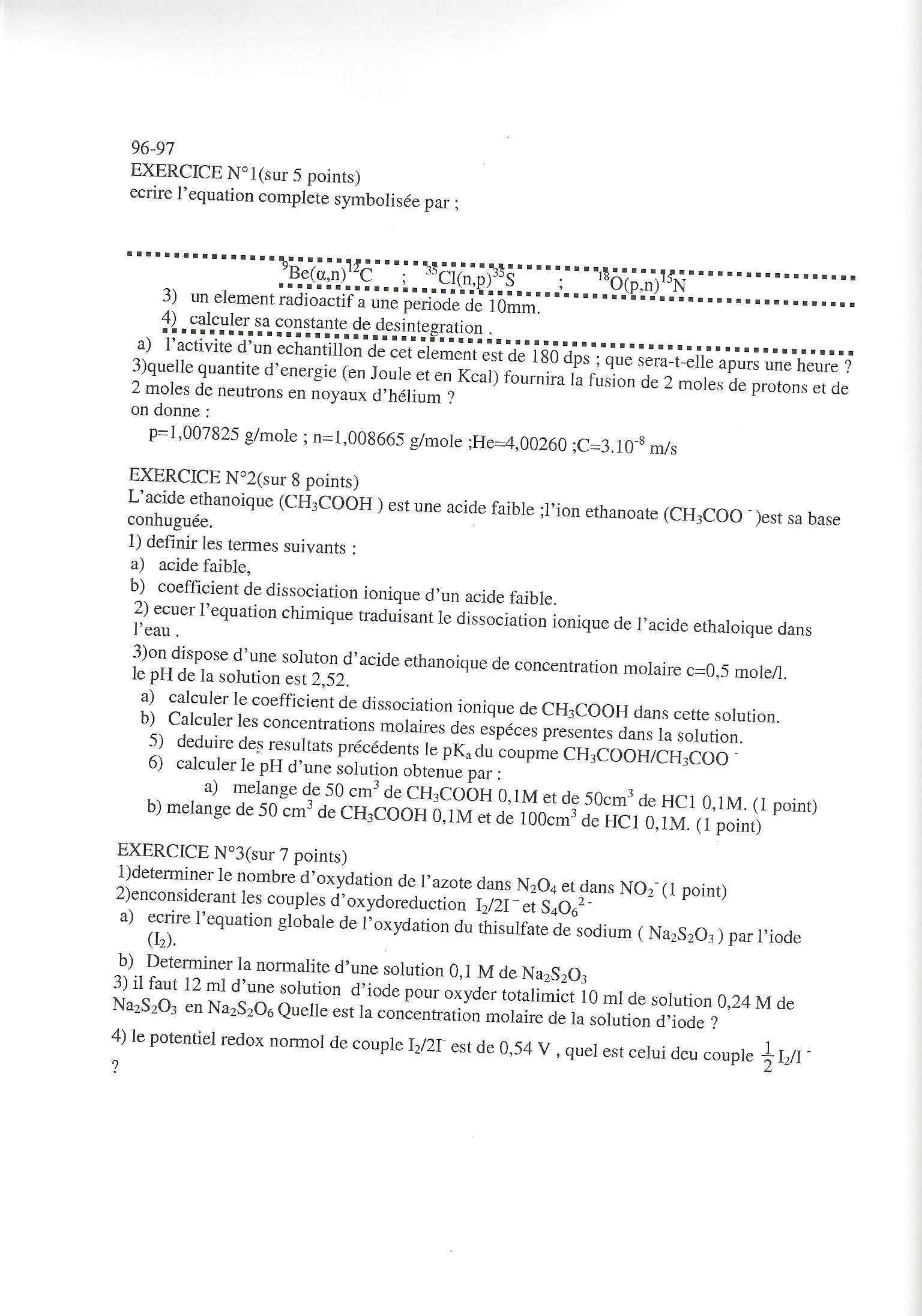 Sujet Polytechnique - Sujets Polytech 075