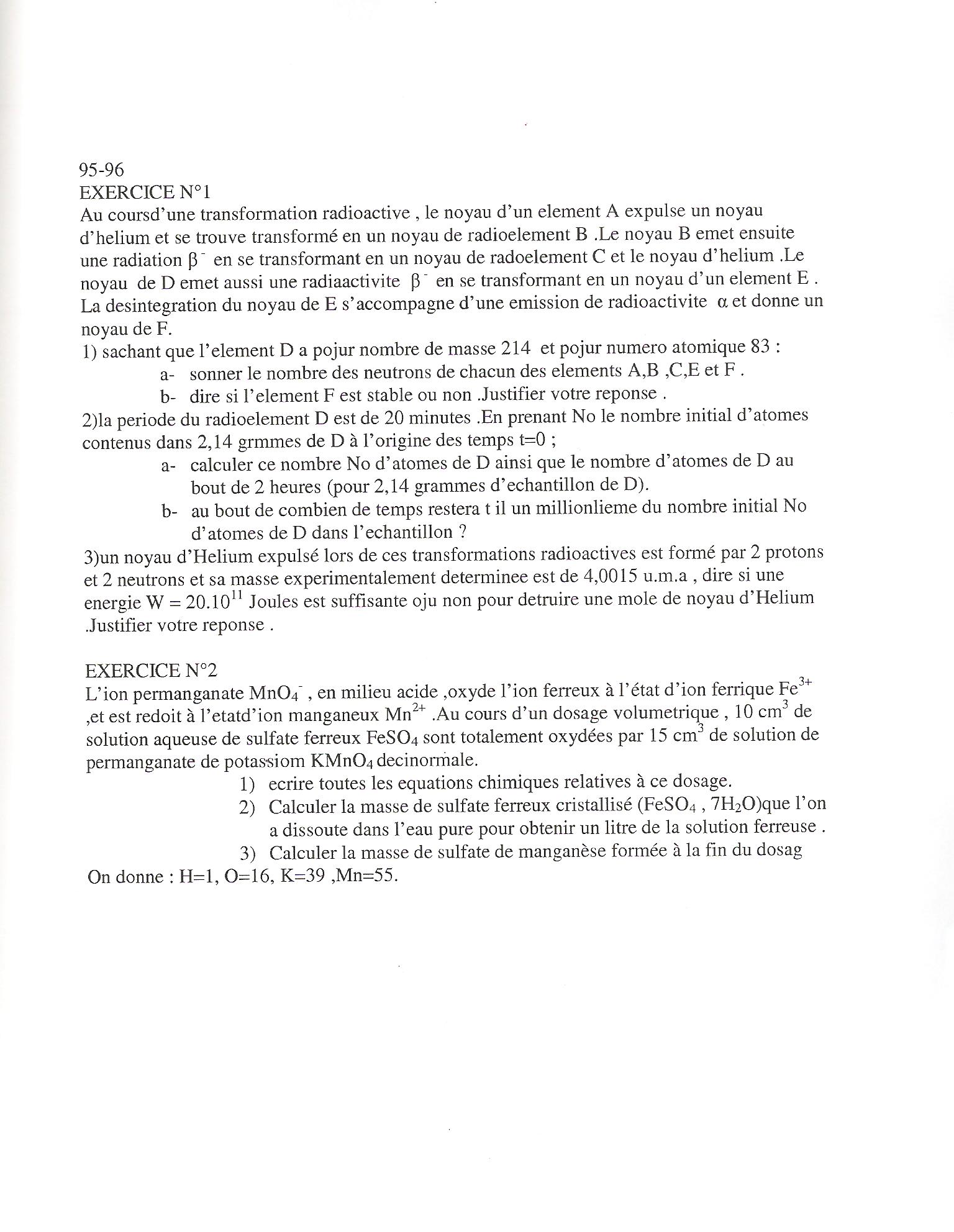 Sujet Polytechnique - Sujets Polytech 076