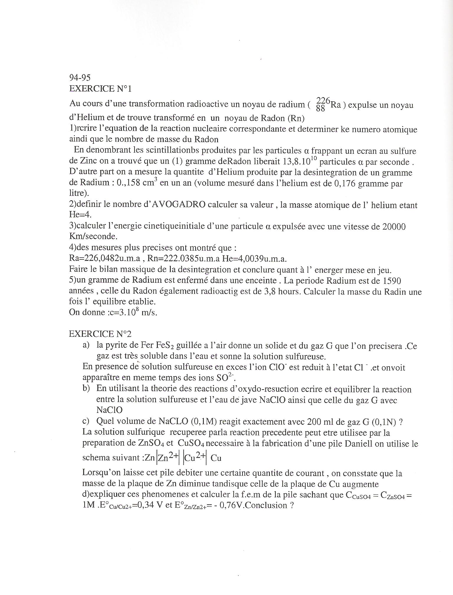 Sujet Polytechnique - Sujets Polytech 077