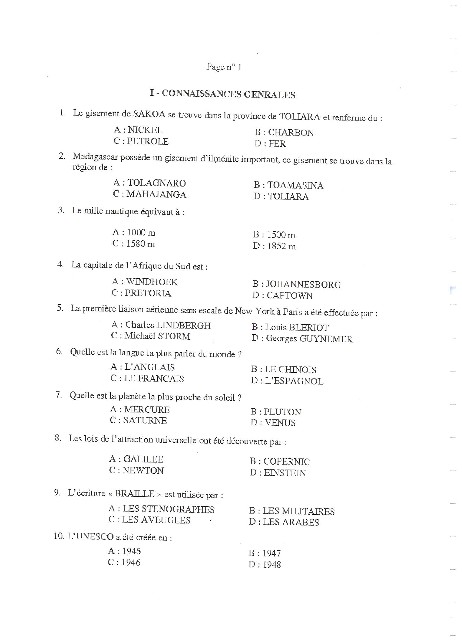 Sujet Polytechnique - Sujets Polytech 095