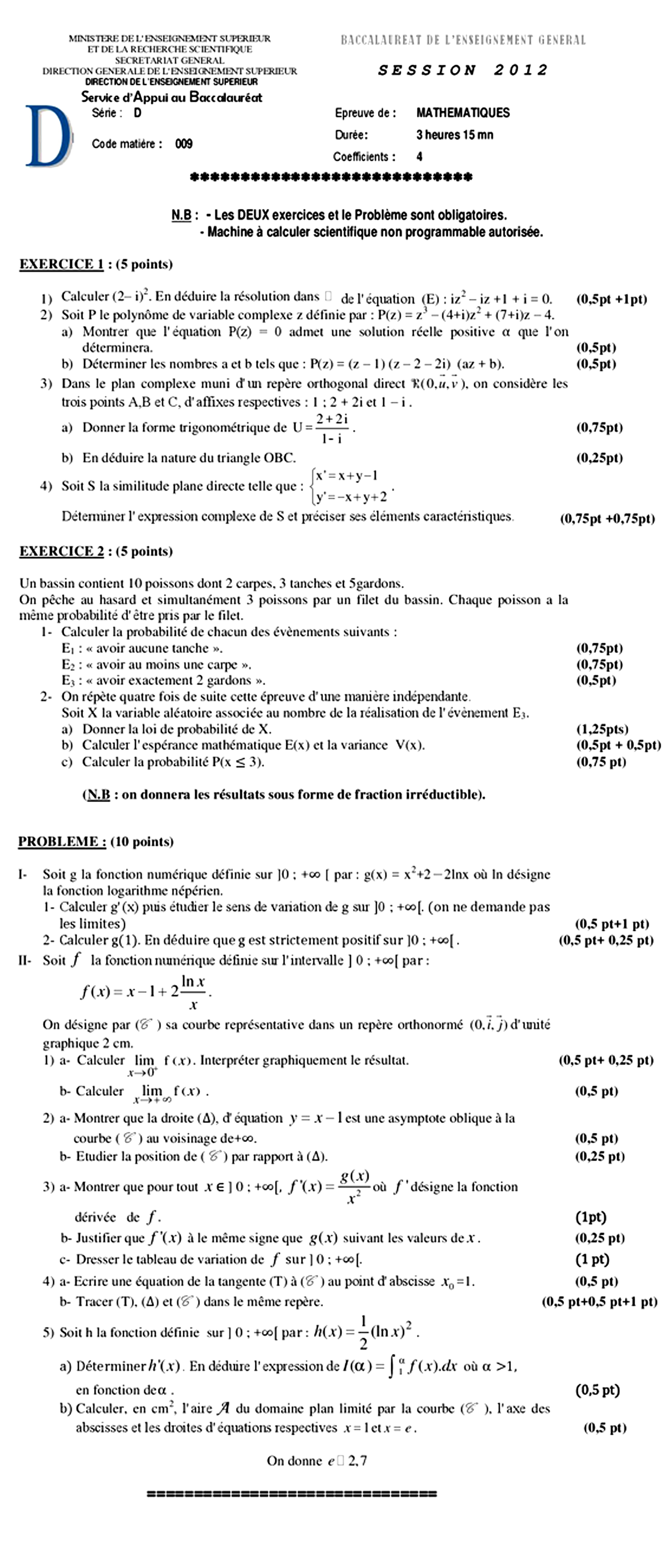 Sujet original