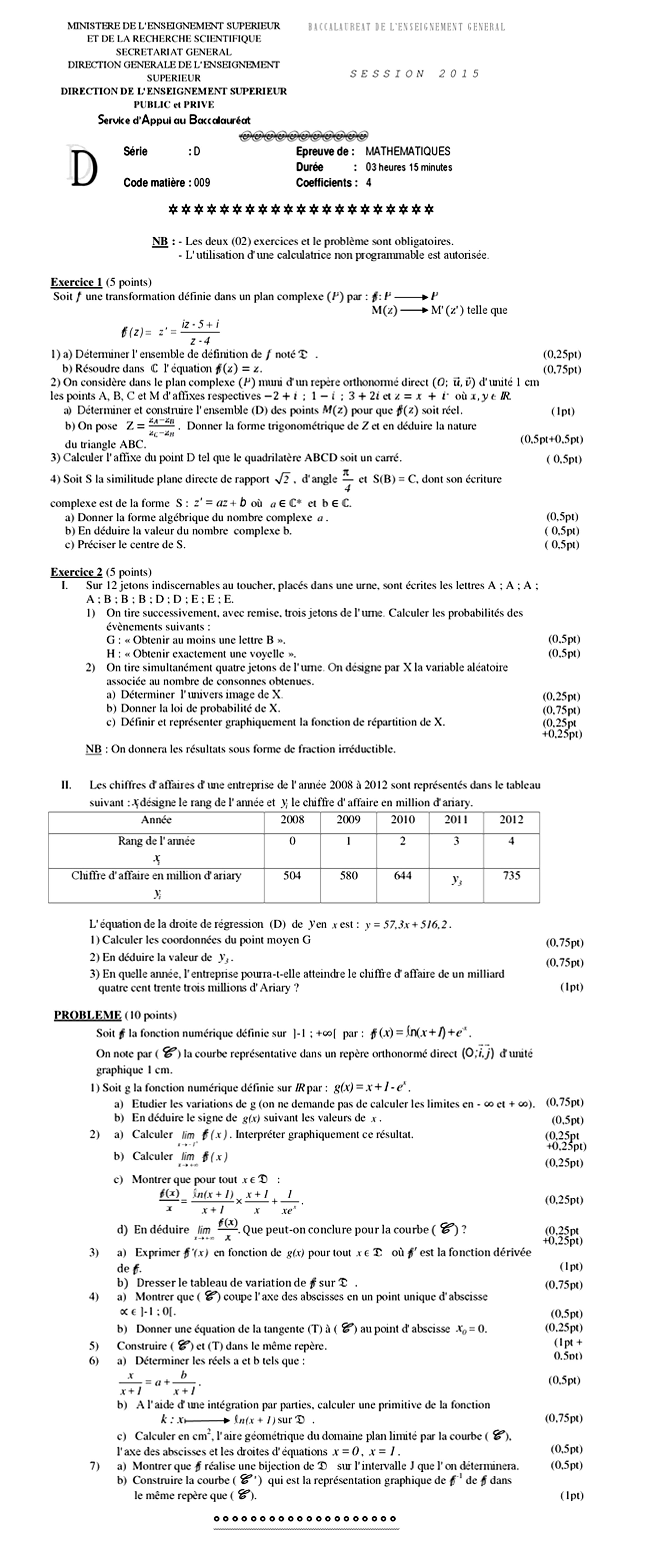 Sujet original